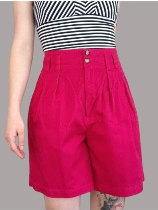 Chaus Pants - Vintage 90's CHAUS Sport High Waisted Pleat Front Casual Shorts 10